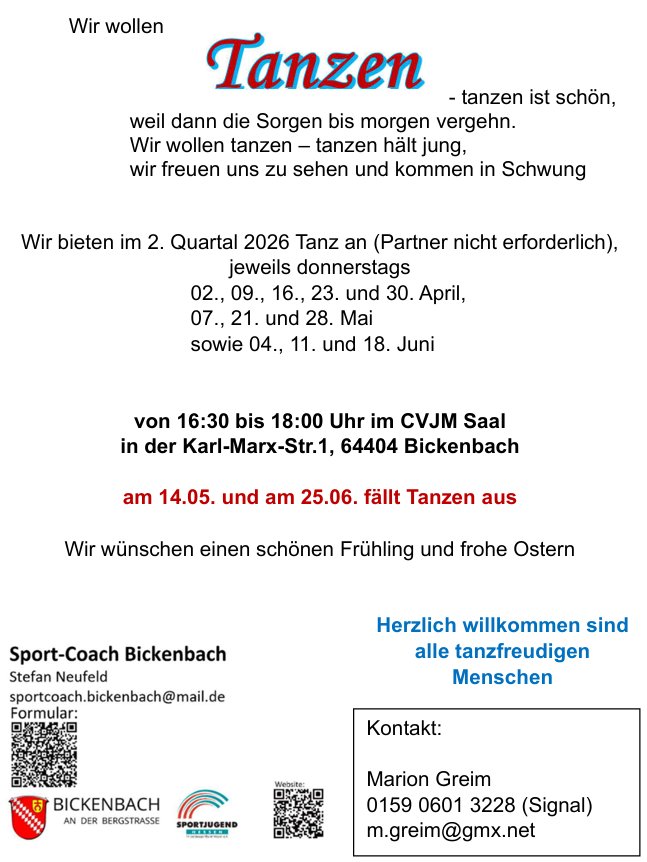 Kreistanz Flyer